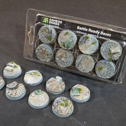 Gamers Grass Gamers Grass Bases Round Urban Warfare 32 Mm 8 Pcs