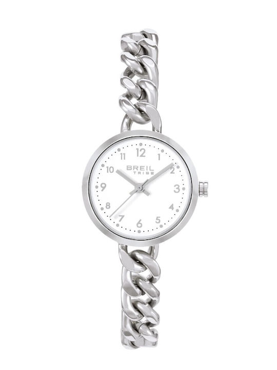 Women's Watch Battery with Silver Stainless Steel Bracelet