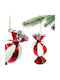 Hängender Weihnachtsbaumschmuck Glasartig Glas 10cm Verschiedene Designs