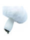 Hanging Fabric White Mushroom Ornament 8x12cm