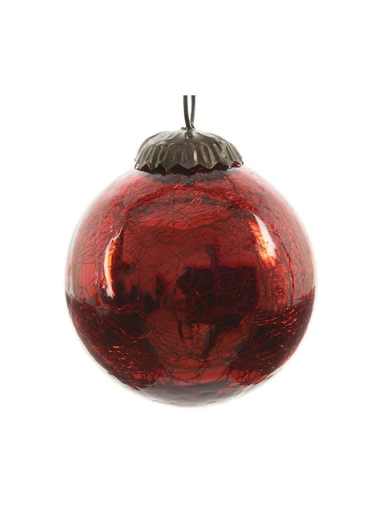 Weihnachtsbaumschmuck Glasartig Beleuchtbares Rotes 8cm