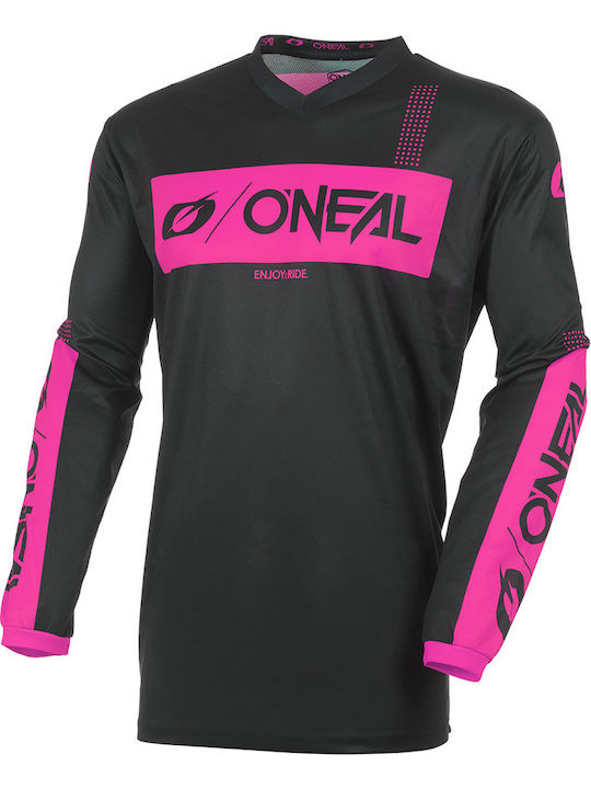 Γυναικεία Μπλούζα Motocross O`neal Element Racewear Black Pink V.27