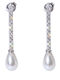 Earrings Platinum Plated Silver 925° Code Shk002076