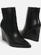 Women's Ankle Boots with Platform Black