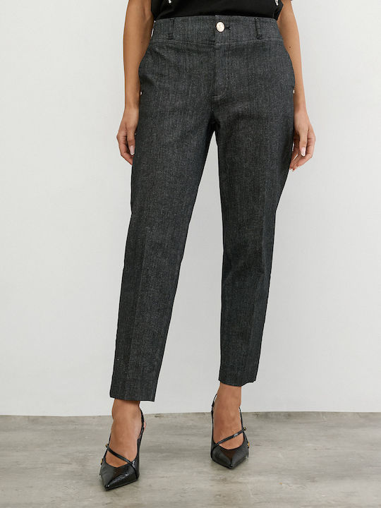 Women's Fabric Trousers Black
