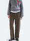 Damen Cordhose in Gerader Beinlinie Braun