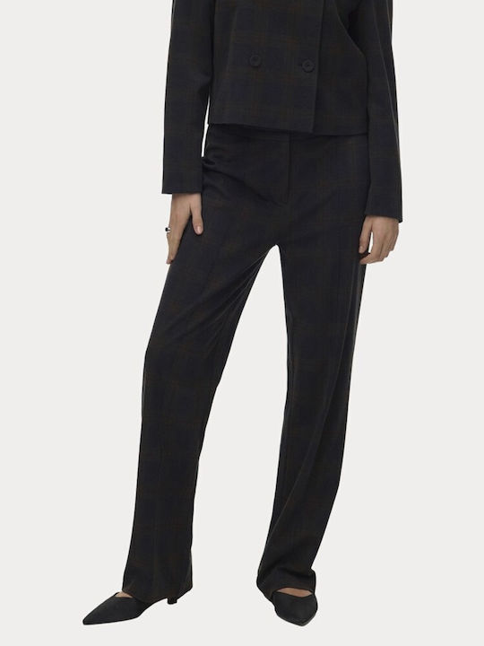 Damenhose in Navy mit Schokoladentorte Check Stil in Hochgebirge Schnitt