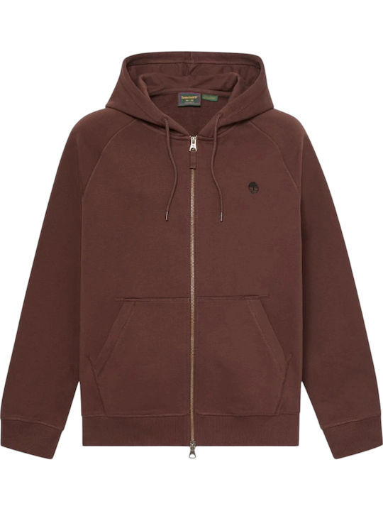 Exeter River Hooded Cardigan Brown