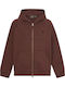 Exeter River Hooded Cardigan Brown