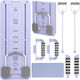 Saltea pliabilă Pilates violet (106x41x3cm)