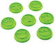 Set 7 Matrițe Pentru Tort Flippy Design Emoji Față Zâmbitoare Expresii Diferite 7.7 X 1.5 Cm Fabricate Din Pp Verde