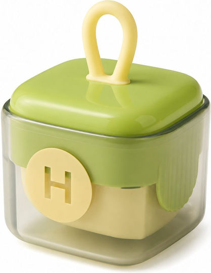 Rola pentru Scame Flippy Lavabilă Îndepărtător de Scame Cubică din Plastic Portabilă Drăguță 6 X 4.3 X 4.3 Cm Verde Matcha