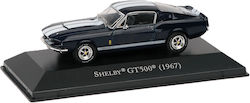 1/43 Ford Mustang Shelby Gt500 1967 Dark Blue W White Stripes
