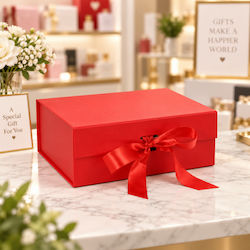 Galifas Red Paper Gift Box 25x12x35cm