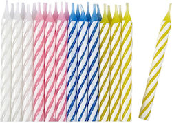 Set 24 Lumanări De Ziua De Naștere Flippy Model Spirală Petrecere 6.5 Cm Parafină Multicolore Set 24 Lumanări De Ziua De Naștere Flippy Model Spirală Petrecere 6.5 Cm Parafină Multicolore