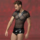 Ophelia's Dream Sexy Herren Top Schwarz