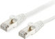 Alcasa S/FTP Kat.7 (10Gbps) Netzwerkkabel Ethernet 0,5m Weiß