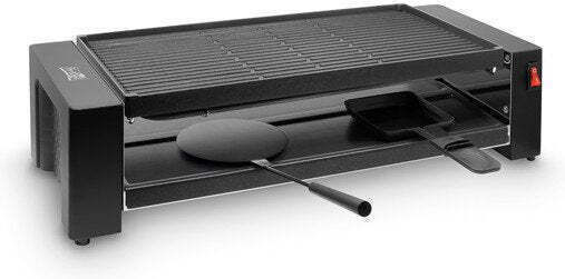 Fritel PR 3195 Floor Standing Electric Raclette Grill Aluminium Grooved Plate 1200W with Adjustable Thermostat 40x20cm