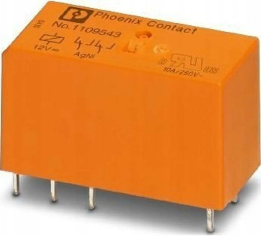 Phoenix Contact Релета На Релса 8A Двуполюсно С Напрежение 12V