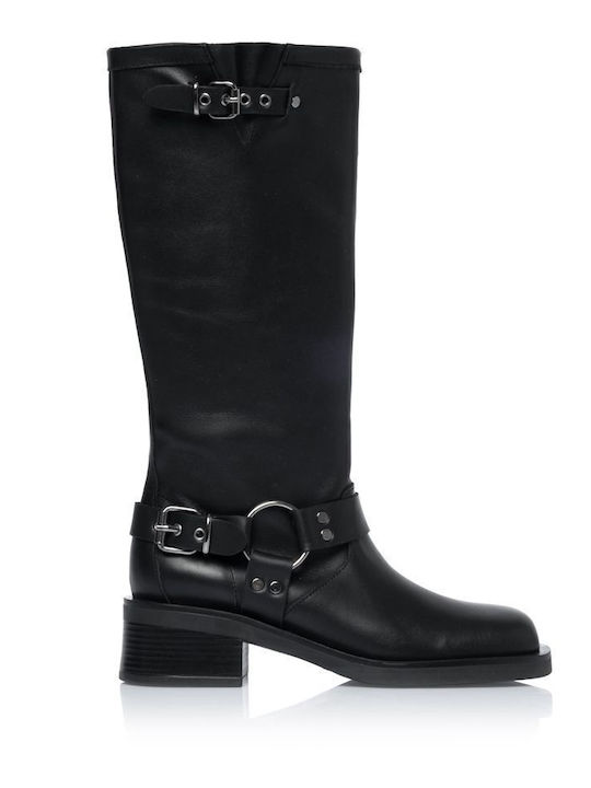 Sante Damenstiefel aus Leder mit Mittelhohem Ab...