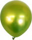 Set of 12 Birthday Latex Balloons Green 13cm
