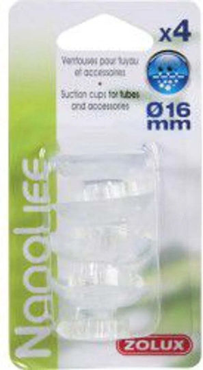 Zolux Medium Suction Cup Aquarium Tubes Accessories Diameter 16 Mm 4 Pieces