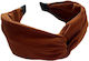 Haar Stirnbänder Samt Braun