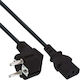 Kolink Schuko / IEC C13 - Schuko / IEC C13 Cable 1m Μαύρο