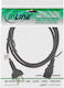 InLine IEC C13 - IEC C13 Cable 5m Μαύρο