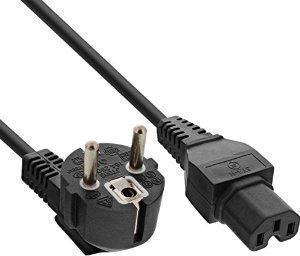 InLine IEC C15 / Schuko - IEC C15 / Schuko Cable 3m Black 16810E