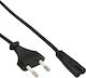 InLine Euro / IEC C7 - Euro / IEC C7 Cable 3m Black
