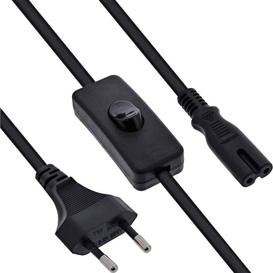InLine Euro / IEC C7 - Euro / IEC C7 Cable 1.5m Black