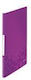 Leitz Transparent File Folder with Rubber Band and Ears for A4 Paper Purple