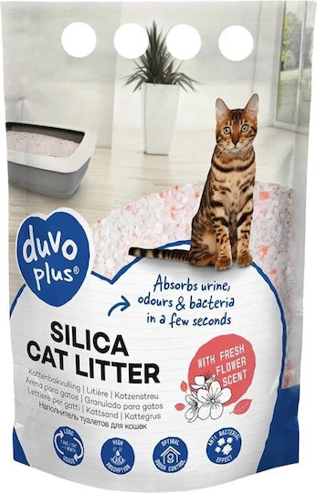 Duvo Plus Kristalline Katzenstreu mit Blumen Duft 2kg / 5lt