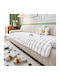 To megalo pazari Throws Set 3 Pcs Fur White