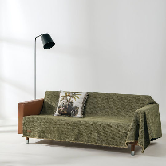 Kentia Mick Τριθέσιου Καναπέ Π180xΜ300cm Πράσινο