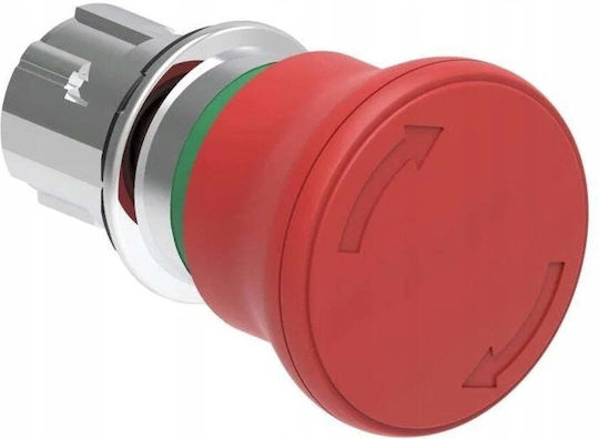 Lovato Electric Metal Emergency Push Button Ø40mm Twist Release Iso13850 Red Lpsb6644