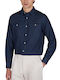 Long Sleeve Denim Overshirt In Regular Fit Dark Blue