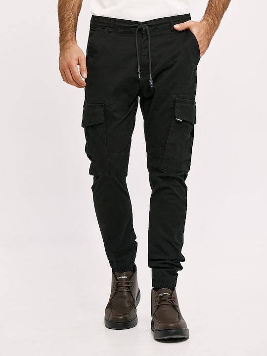 Brokers Jeans Herren Cargo Hose Schwarz