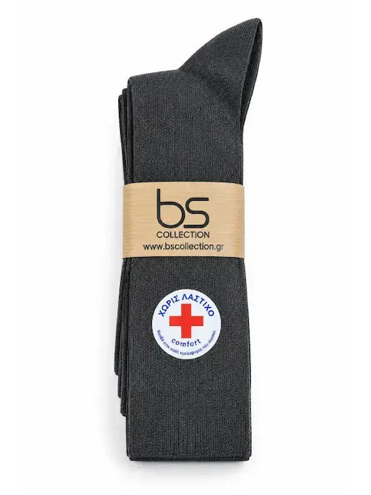 BS Collection Herren Socken Grau Melange 3er Pack 3611/DUNKELGRAU_69D3