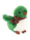 Puckator Weihnachtsfigur aus Plüsch Grüner Kleiner Vogel