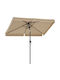Umbrelă Pătrată Metalică Maro 3x2m