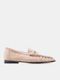 Women's Loafers In Beige Color