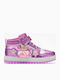 Kinder Sneaker mit Bügel- und Schleifenverschluss und Lichtern Lila