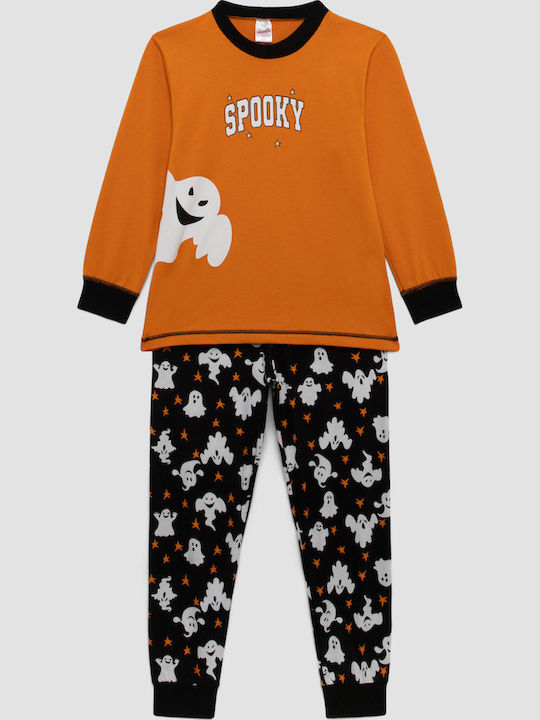 Minerva Kinder-Nachtwäsche Winter Orange Spooki