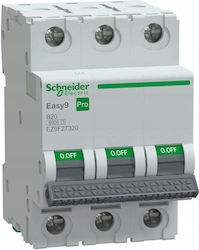 Schneider Electric Automatischer Leistungsschalter 20A Dreipolig AC