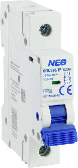 Elektro Plast Αυτόματη Ασφάλεια 20A Μονοπολική 87.615