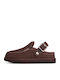 Goldenstar Wildleder Damen Hausschuhe Braune
