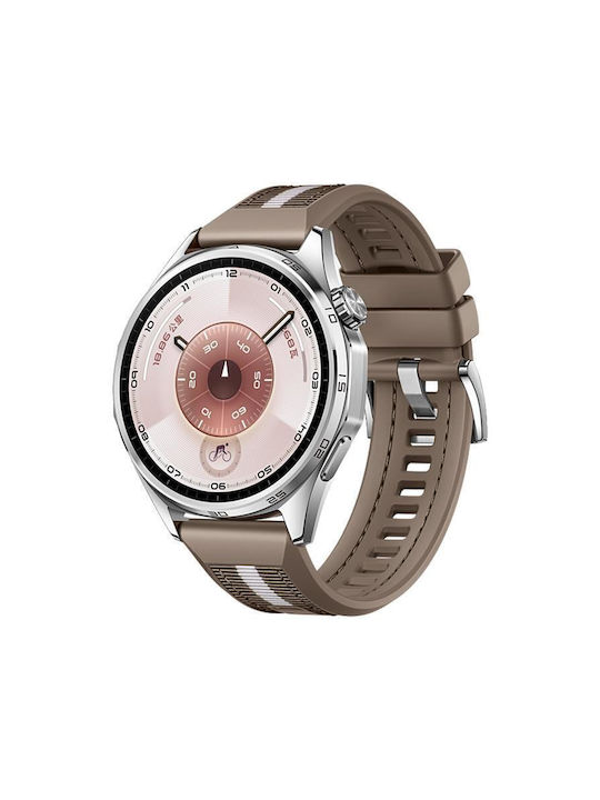 Nylon Hybrid Curea din silicon Amazfit Bip 6 46mm Kaki