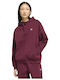 Essentials Oversized Long Women's Hooded Sweatshirt Burgundy